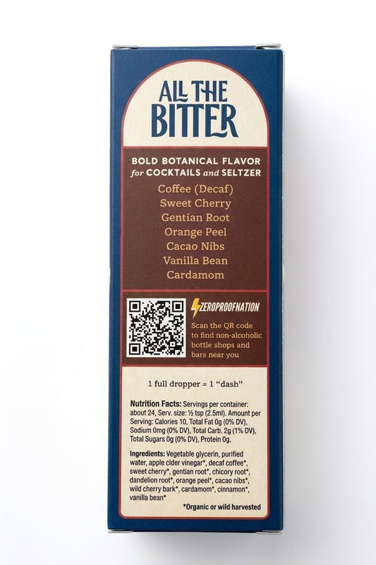 All The Bitter – Coffee & Cherry Alcohol-Free Cocktail Bitters (2 fl oz / 60ml)