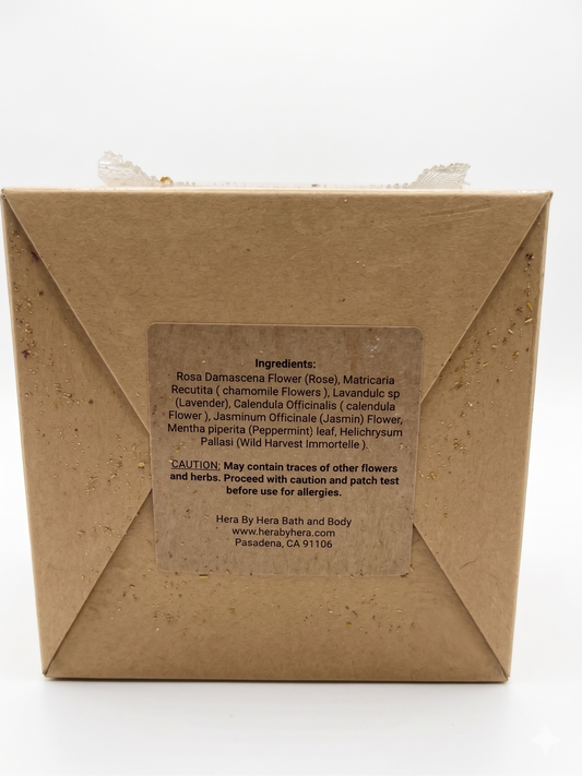 Premium Botanical Bath Tea Ritual Set – Rose, Chamomile & Lavender Blend