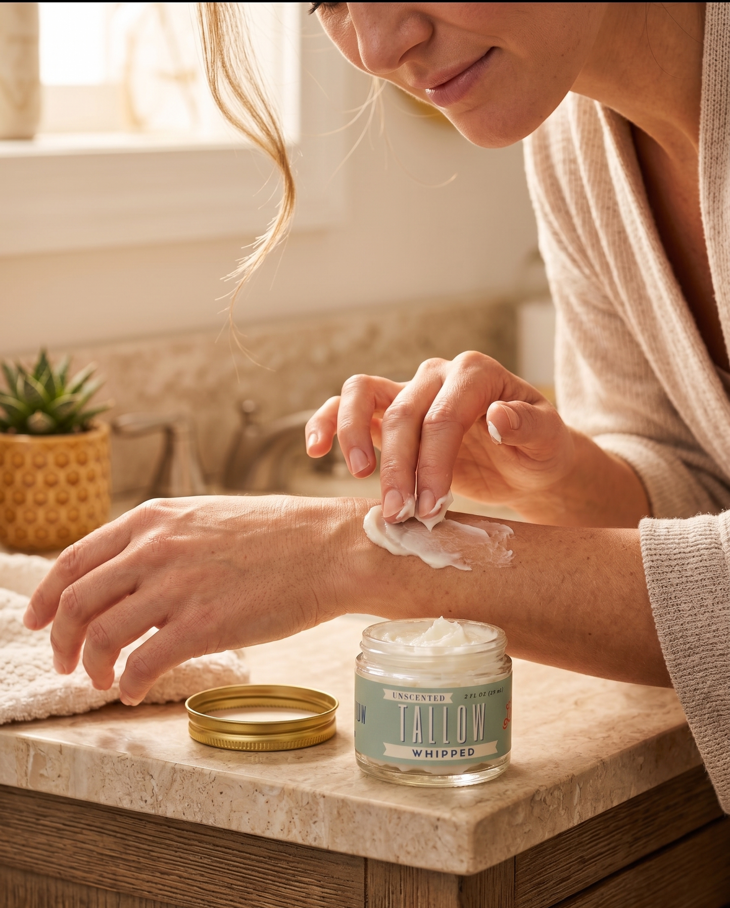 Unscented Whipped Tallow Balm – 2 fl oz (59 mL)