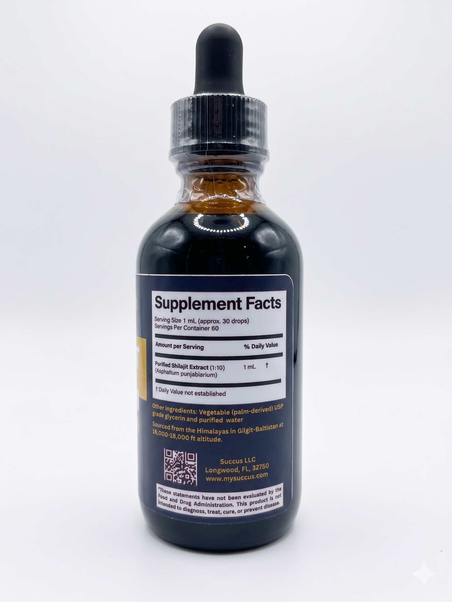 Succus Liquid Shilajit Extract (2 fl oz / 60 mL)