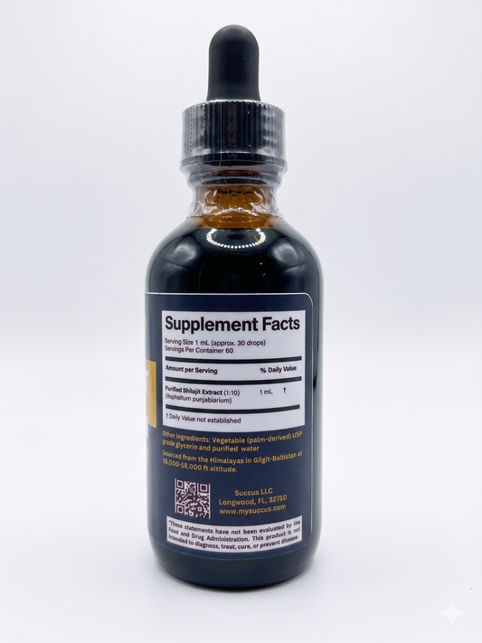 Succus Liquid Shilajit Extract (2 fl oz / 60 mL)