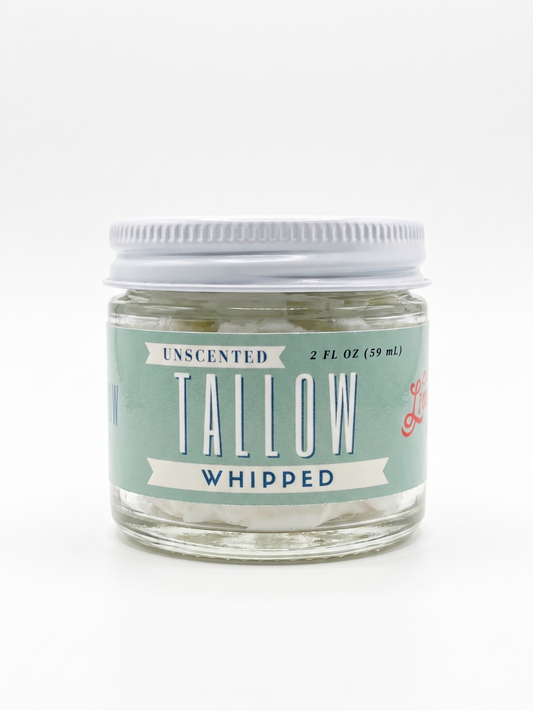 Unscented Whipped Tallow Balm – 2 fl oz (59 mL)