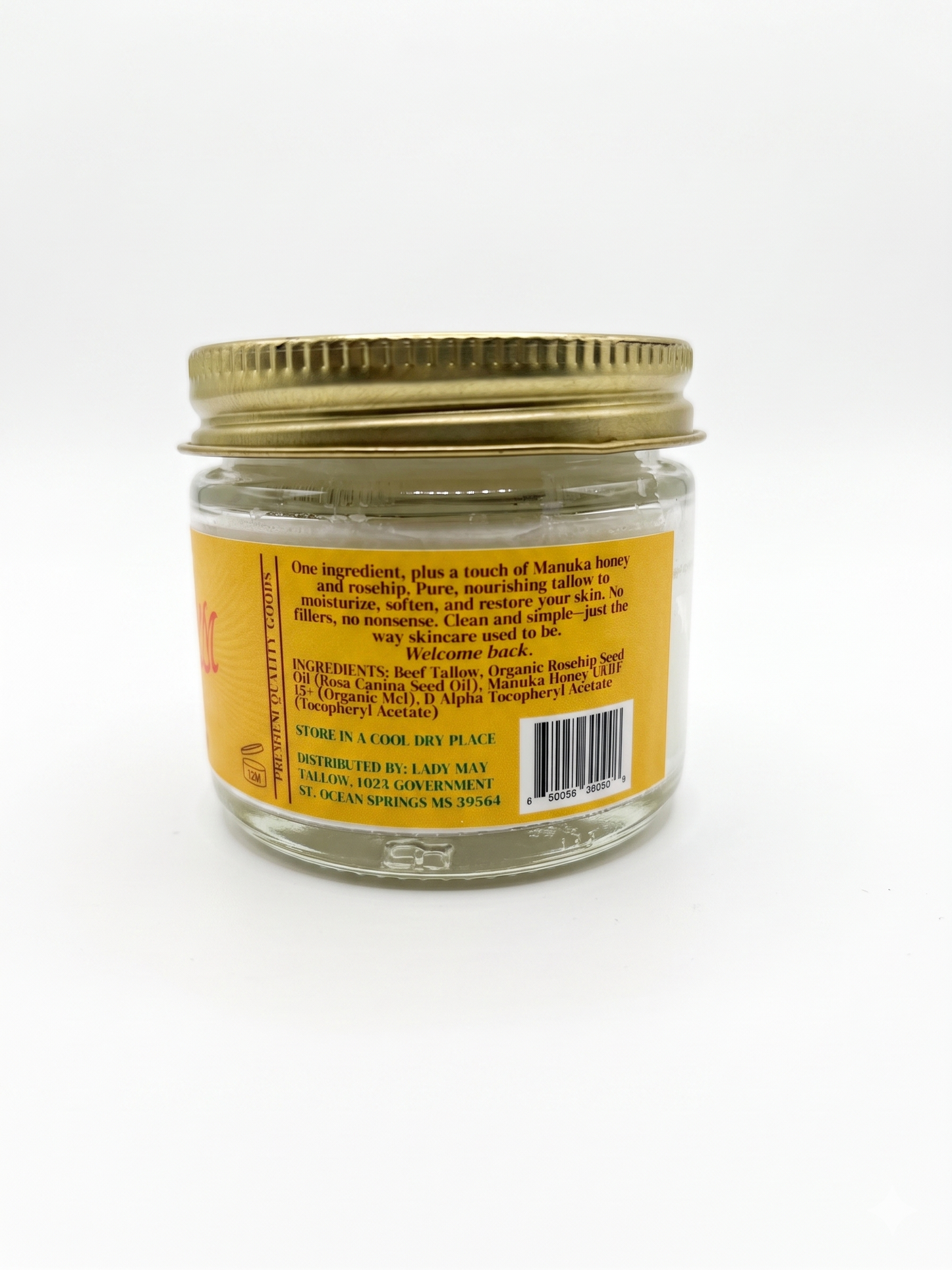 Manuka Honey Tallow Body Butter – 2 fl oz (59 mL)