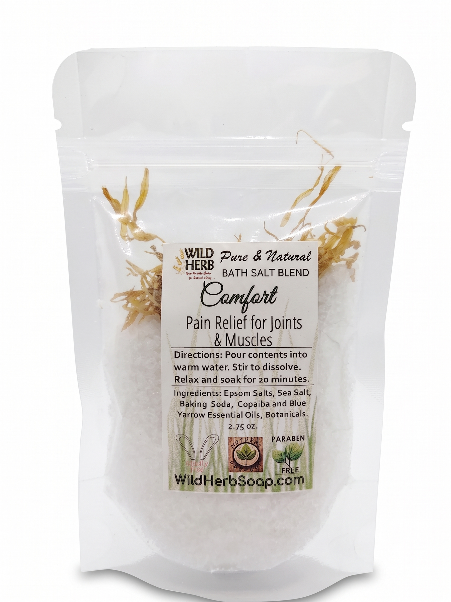 Wild Herb "Comfort" Bath Salt Blend – Natural Muscle & Joint Soak
