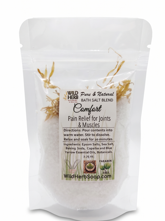 Wild Herb "Comfort" Bath Salt Blend – Natural Muscle & Joint Soak