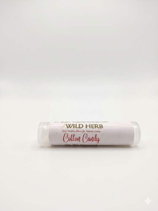 Cotton Candy Natural Lip Balm by Wild Herb