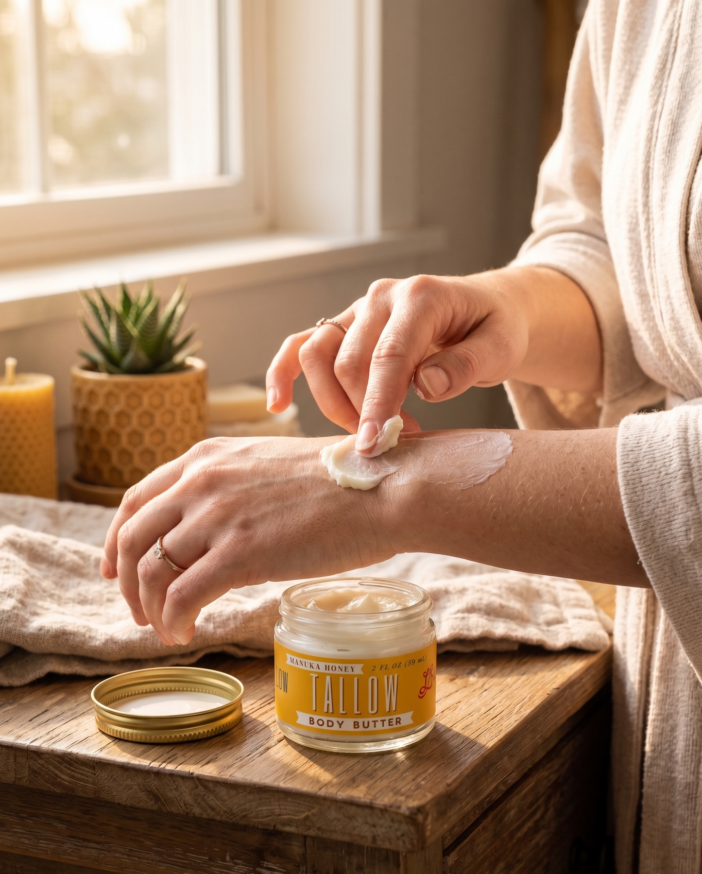 Manuka Honey Tallow Body Butter – 2 fl oz (59 mL)