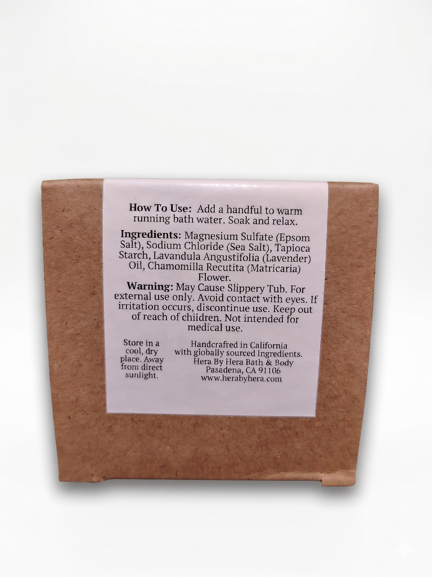 Chamomile Lavender Botanical Bath Soak – All-Natural Sea Salt Blend