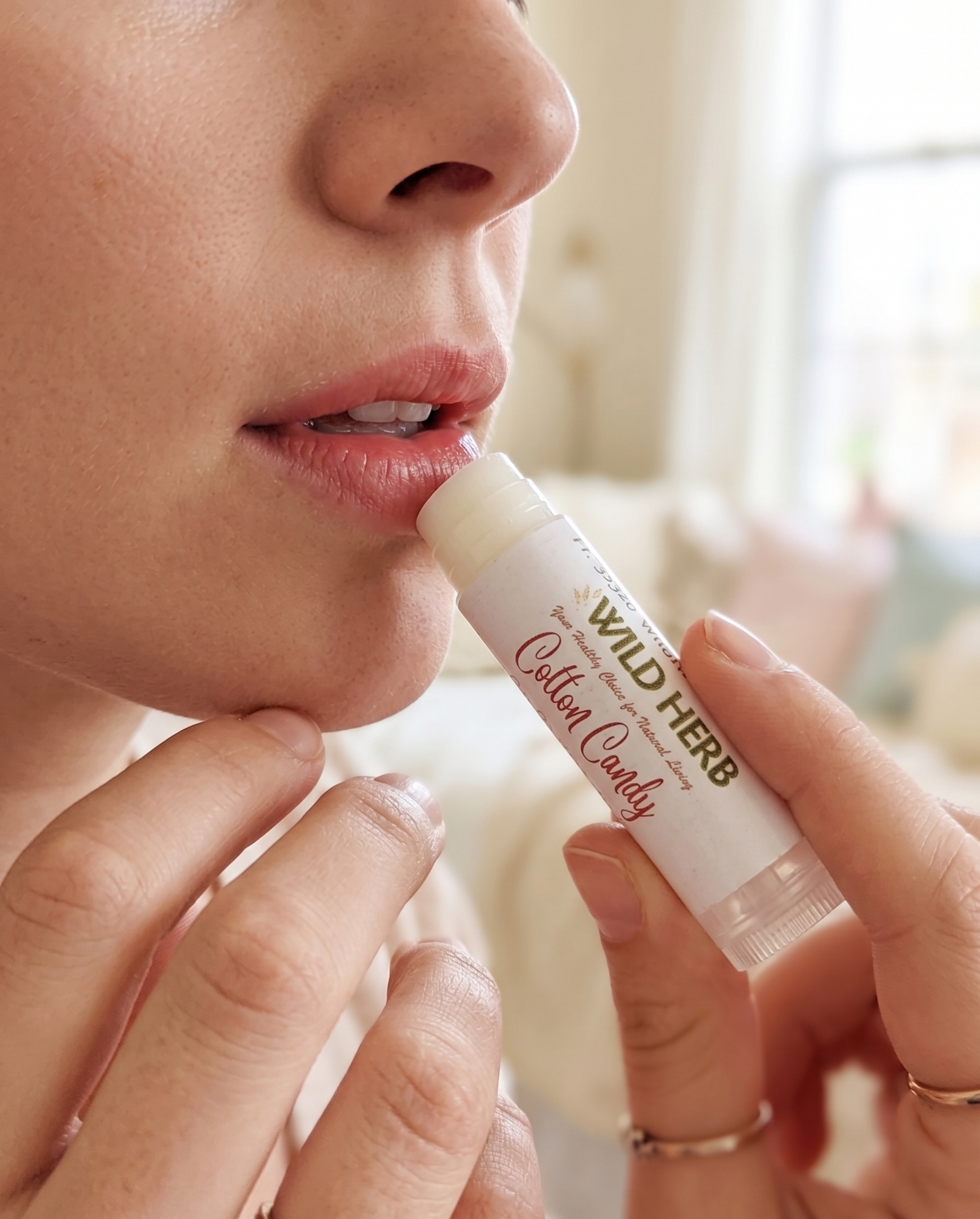Cotton Candy Natural Lip Balm by Wild Herb